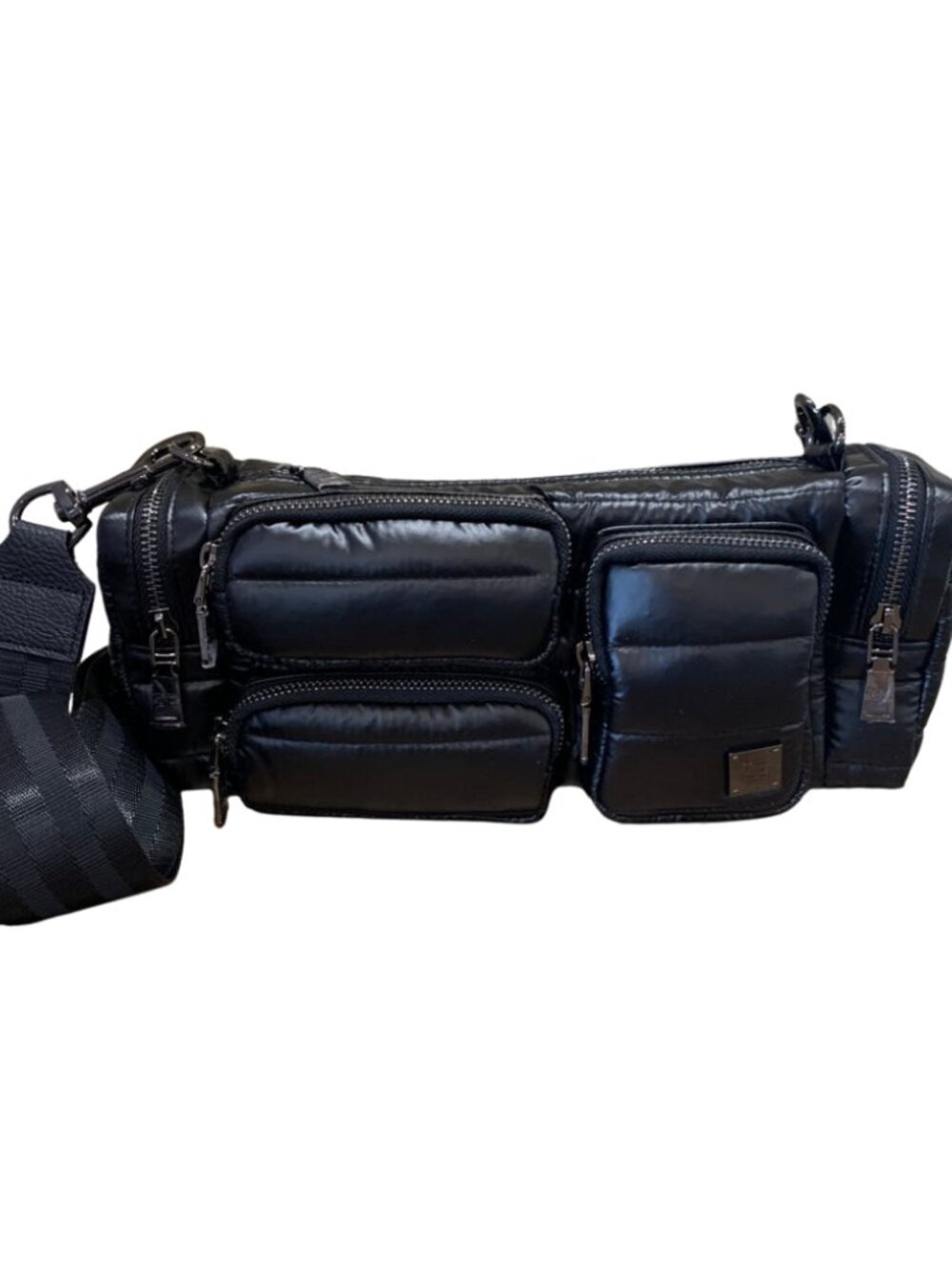 THINK ROYLN Lady Cargo Bum Bag Pearl Black NWT - Picture 2 of 10